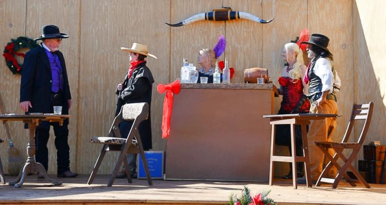 Hides and Horns, a Western play about Banndera, told the story of cattle drives and daring actions by early cowboys. BULLETIN PHOTO/Tracy Thayer